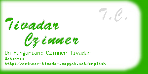 tivadar czinner business card